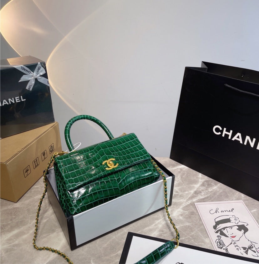 New Top Quality Chanel Green Woman handbag
