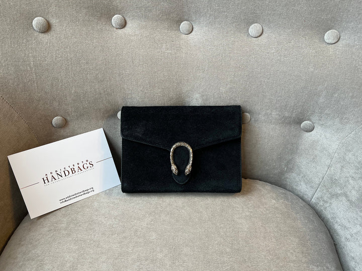 Gucci Dionysus Black Suede Mini Bag