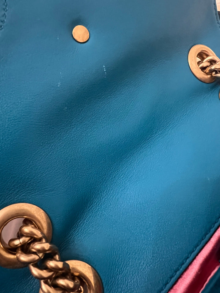 Gucci GG Mini Velvet Marmont Mini Shoulder Bag (RRP £1295)