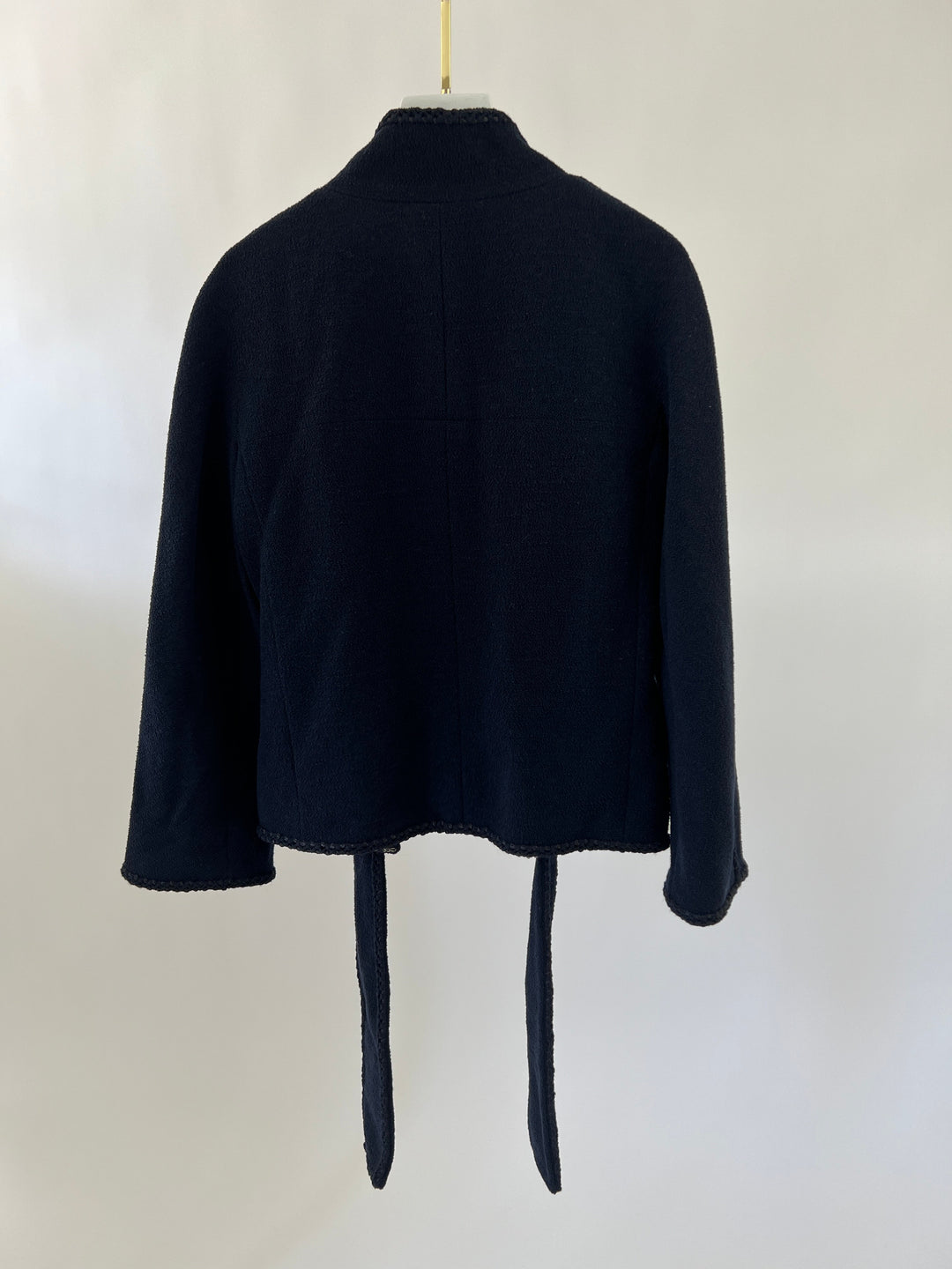 Top Quality Chanel Navy 2008 Cruise Accent Jacket with Tassel Detailing FR 38 (UK 10)