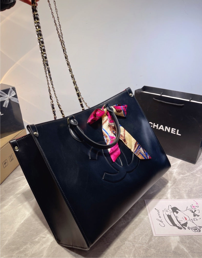 Large Leather Top Quality Chanel woman handbag