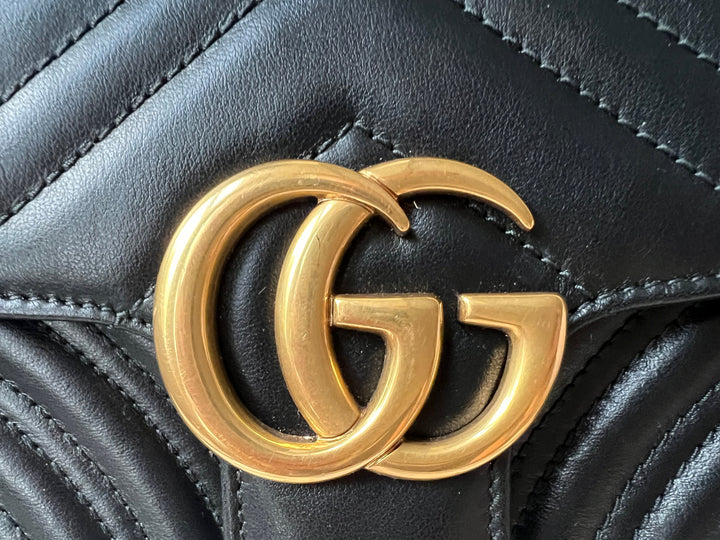 Gucci GG Black Marmont Mini Shoulder Bag (RRP £1,700)