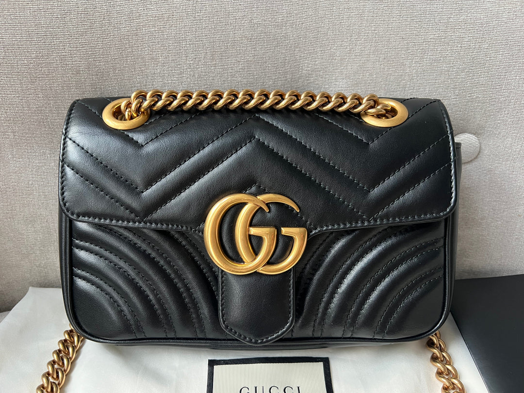 Gucci GG Black Marmont Mini Shoulder Bag (RRP £1,700)