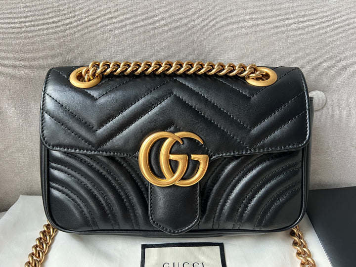 Gucci GG Black Marmont Mini Shoulder Bag (RRP £1,700)