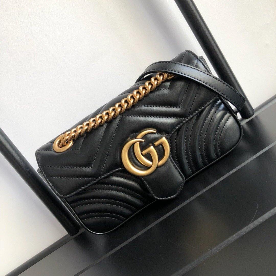 Gucci Marmont Small Matelassé Shoulder Bag