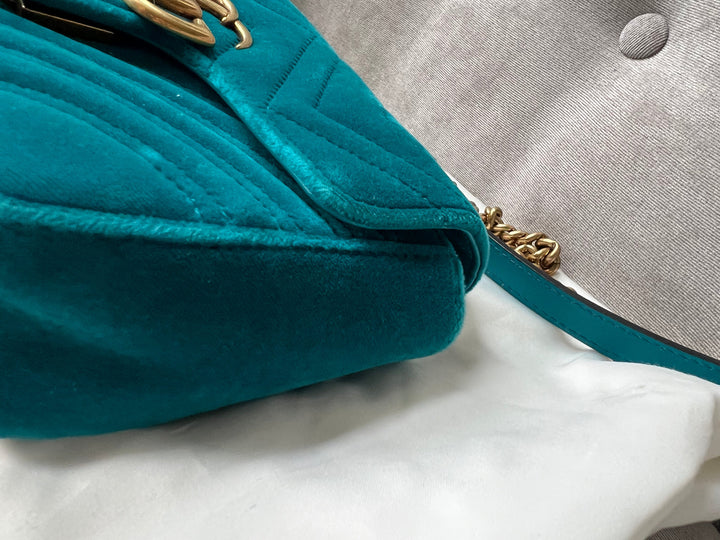 Gucci GG Mini Velvet Marmont Mini Shoulder Bag (RRP £1295)