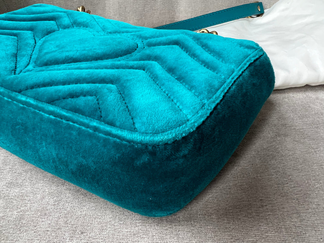 Gucci GG Mini Velvet Marmont Mini Shoulder Bag (RRP £1295)