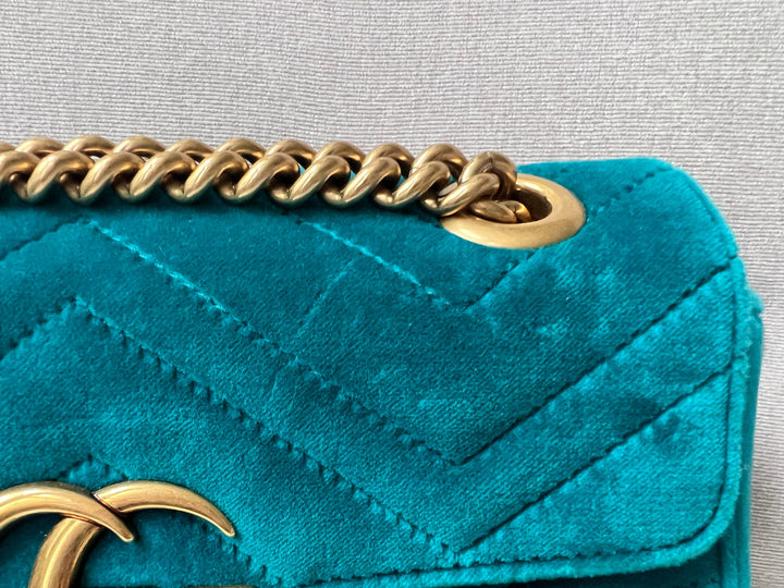 Gucci GG Mini Velvet Marmont Mini Shoulder Bag (RRP £1295)