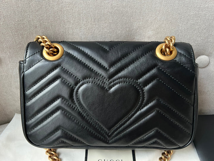 Gucci GG Black Marmont Mini Shoulder Bag (RRP £1,700)