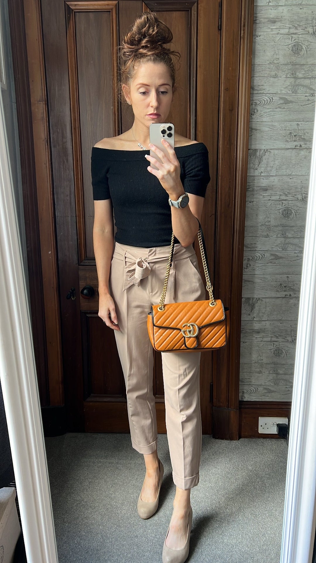Gucci GG Torchon Tan Marmont Small Shoulder Bag (RRP £1590)