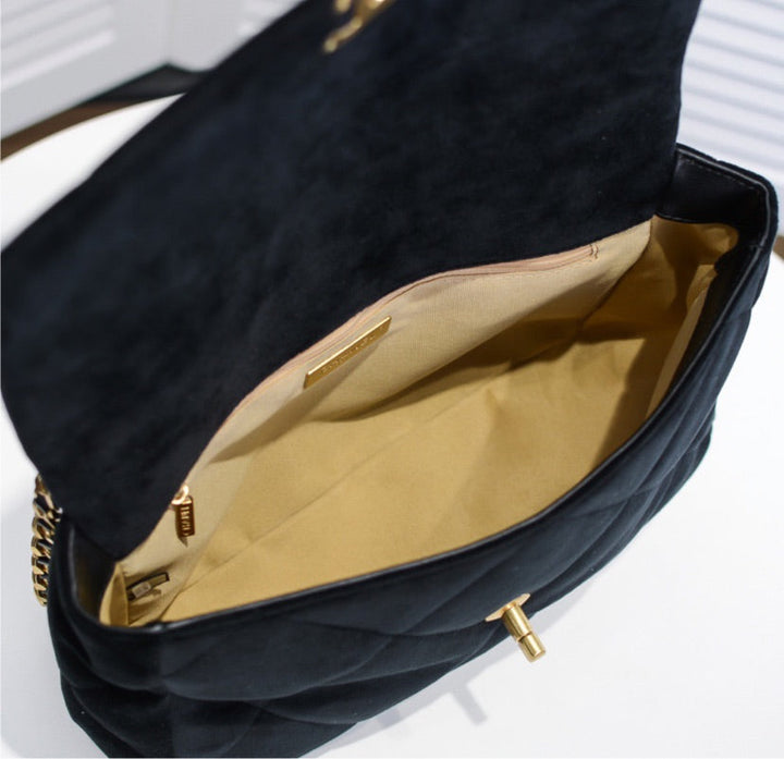 Suede Top Quality Chanel woman shoulder handbag