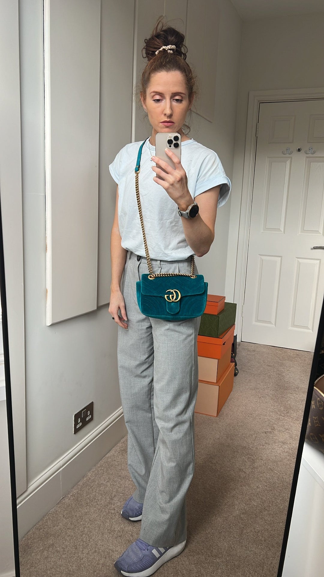 Gucci GG Mini Velvet Marmont Mini Shoulder Bag (RRP £1295)