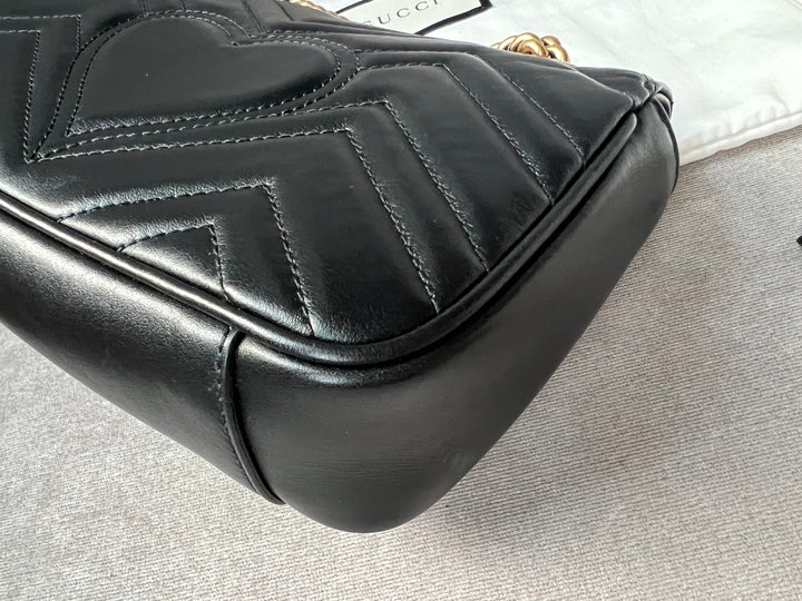 Gucci GG Black Marmont Mini Shoulder Bag (RRP £1,700)