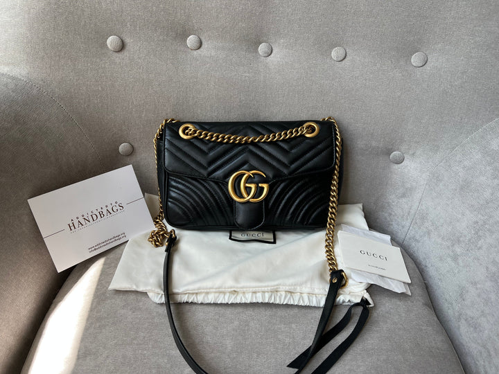 Gucci GG Black Marmont Small Shoulder Bag (RRP £1800)