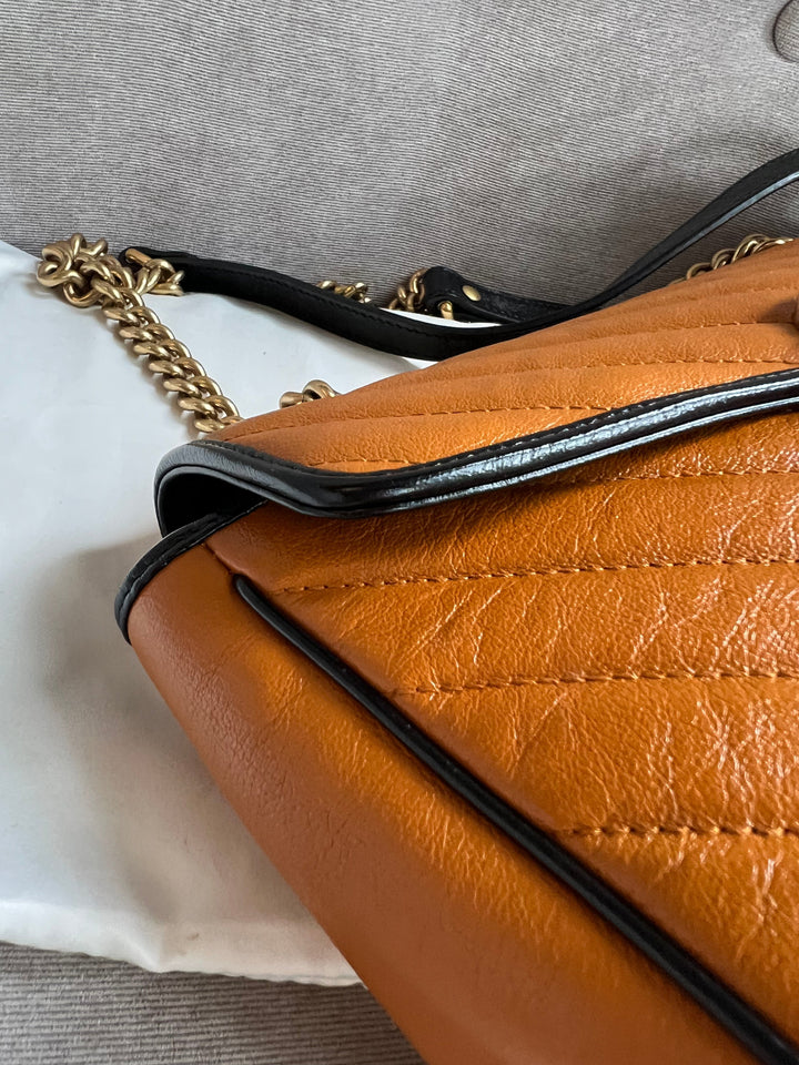 Gucci GG Torchon Tan Marmont Small Shoulder Bag (RRP £1590)