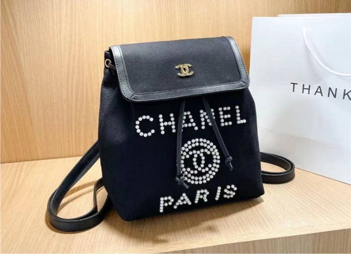 Top Quality Chanel woman pearl bead Backpack