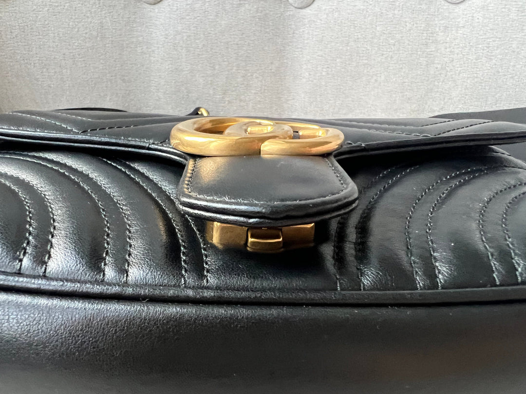 Gucci GG Black Marmont Mini Shoulder Bag (RRP £1,700)