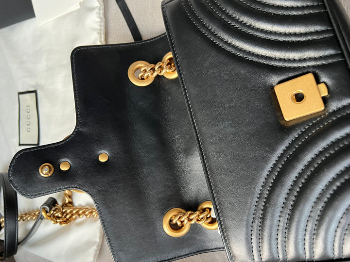 Gucci GG Black Marmont Mini Shoulder Bag (RRP £1,700)