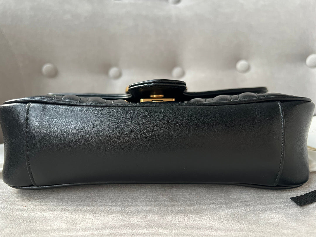 Gucci GG Black Marmont Mini Shoulder Bag (RRP £1,700)