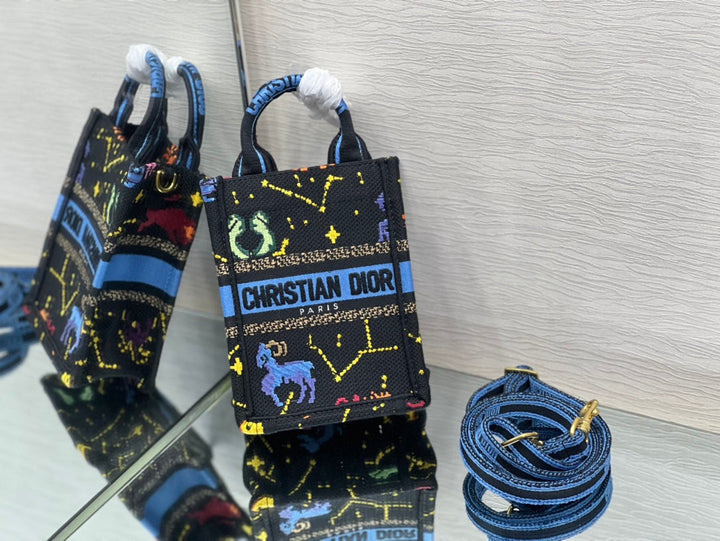 Christian Dior Mini Book Tote Phone Bag