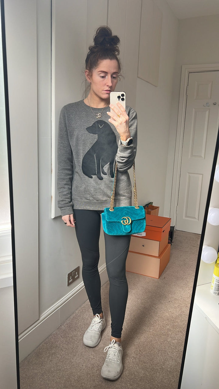 Gucci GG Mini Velvet Marmont Mini Shoulder Bag (RRP £1295)
