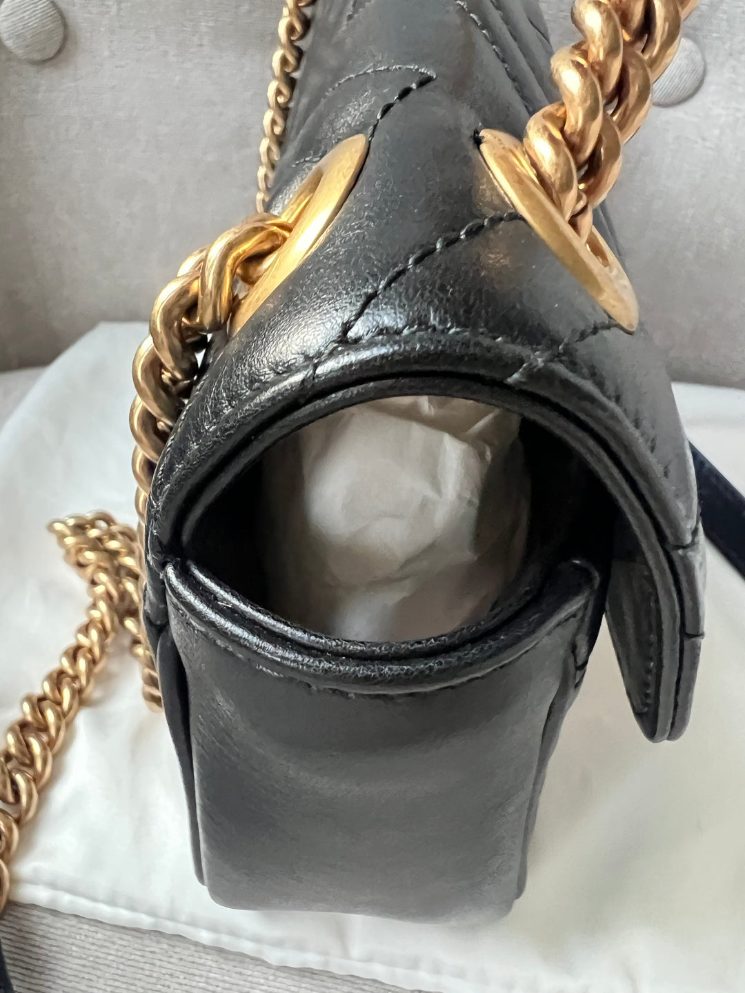 Gucci GG Black Marmont Mini Shoulder Bag (RRP £1,700)