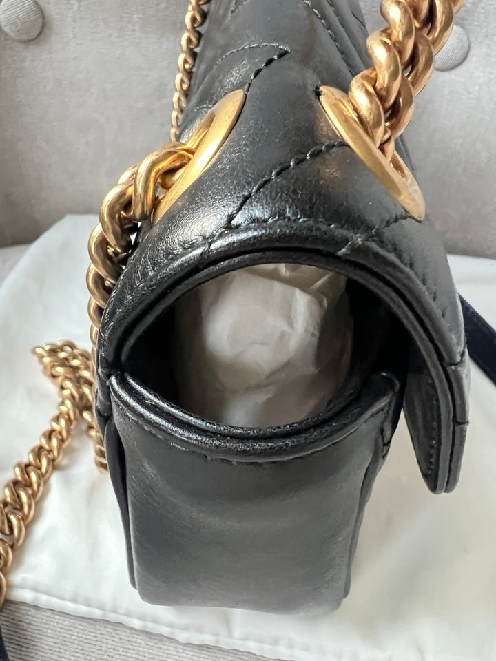 Gucci GG Black Marmont Mini Shoulder Bag (RRP £1,700)
