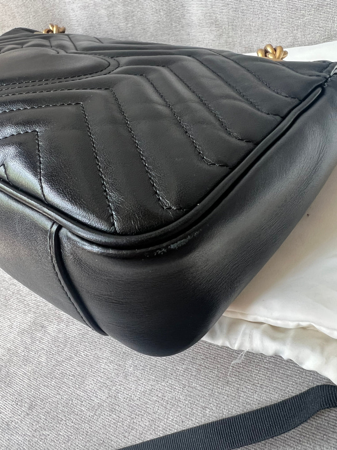Gucci GG Black Marmont Small Shoulder Bag (RRP £1800)