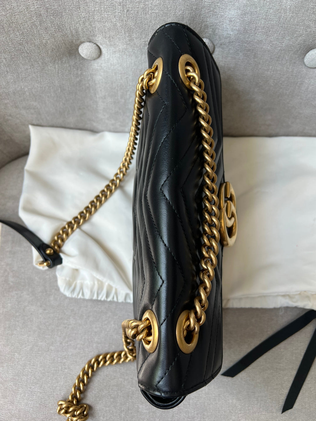 Gucci GG Black Marmont Small Shoulder Bag (RRP £1800)