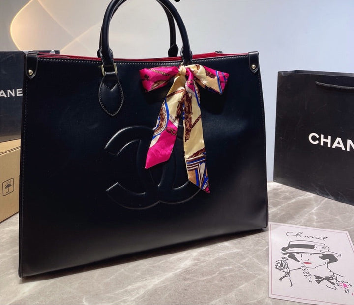 Large Leather Top Quality Chanel woman handbag