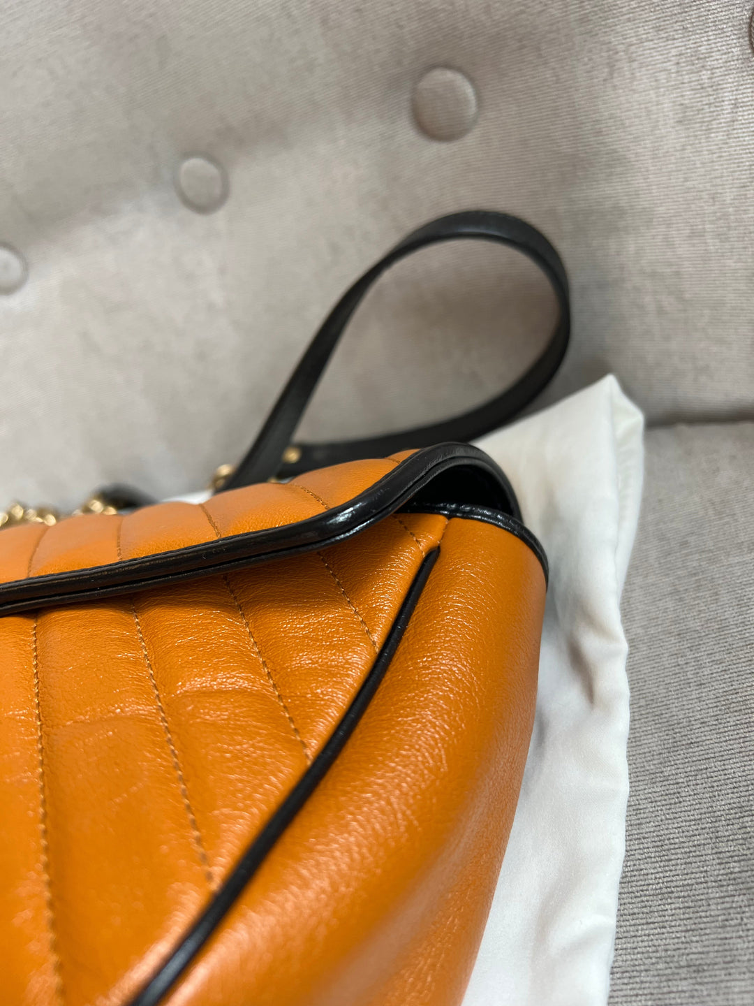 Gucci GG Torchon Tan Marmont Small Shoulder Bag (RRP £1590)