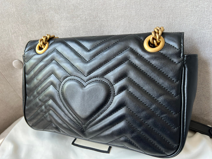 Gucci GG Black Marmont Small Shoulder Bag (RRP £1800)