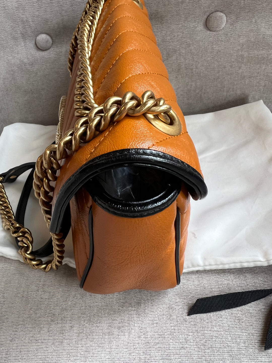 Gucci GG Torchon Tan Marmont Small Shoulder Bag (RRP £1590)