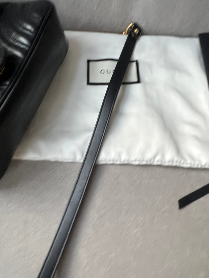 Gucci GG Black Marmont Mini Shoulder Bag (RRP £1,700)