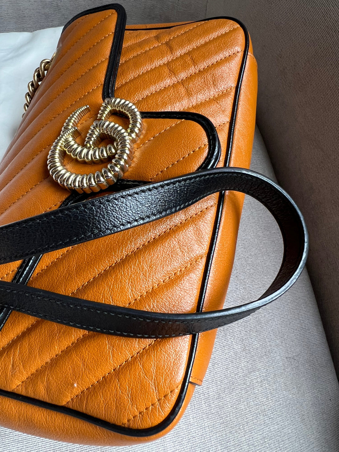 Gucci GG Torchon Tan Marmont Small Shoulder Bag (RRP £1590)