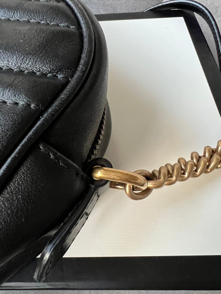 Gucci GG Black Marmont Small Shoulder Bag (RRP £1250)