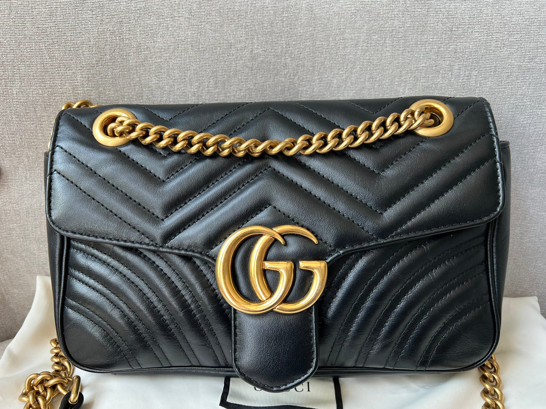 Gucci GG Black Marmont Small Shoulder Bag (RRP £1800)