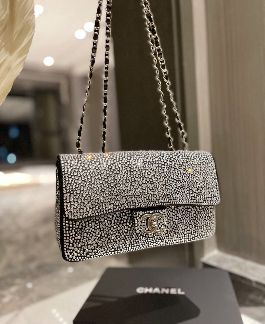 Top Quality Chanel studded woman shoulder handbag