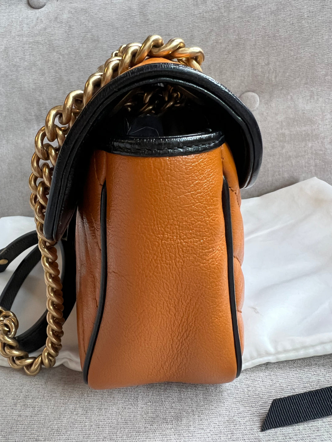 Gucci GG Torchon Tan Marmont Small Shoulder Bag (RRP £1590)