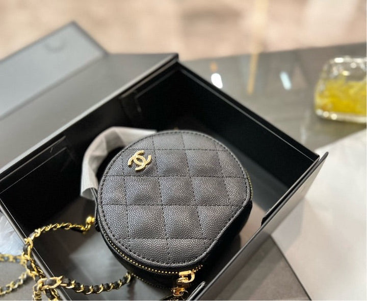 Black leather Top Quality Chanel crossbody