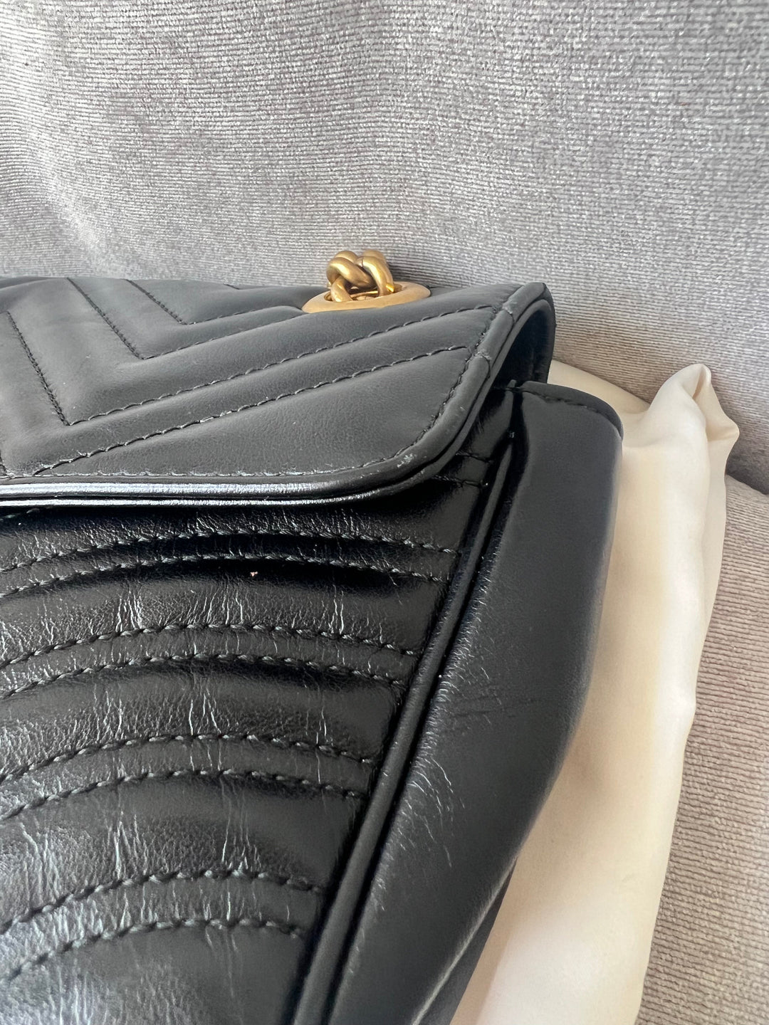 Gucci GG Black Marmont Small Shoulder Bag (RRP £1800)