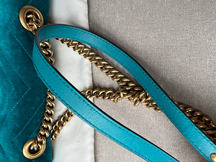 Gucci GG Mini Velvet Marmont Mini Shoulder Bag (RRP £1295)