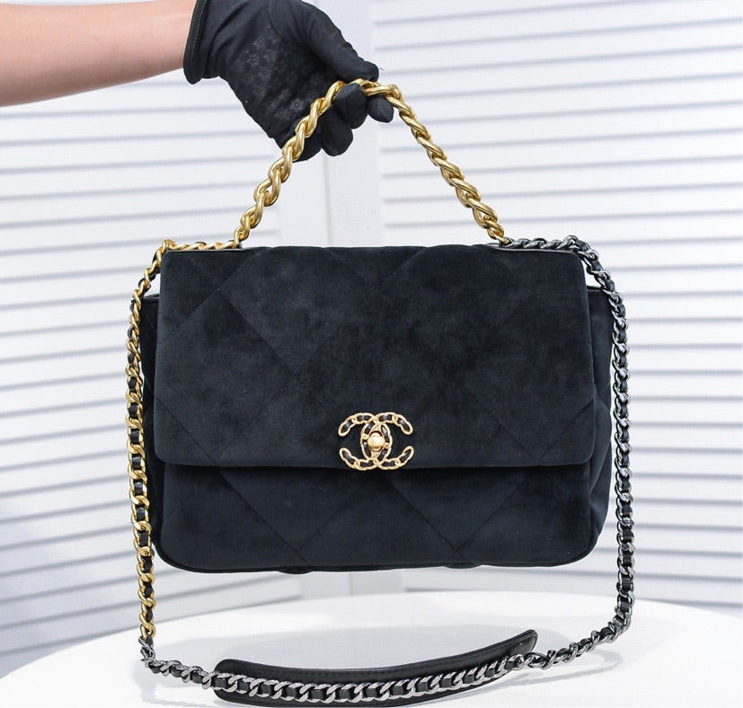 Suede Top Quality Chanel woman shoulder handbag