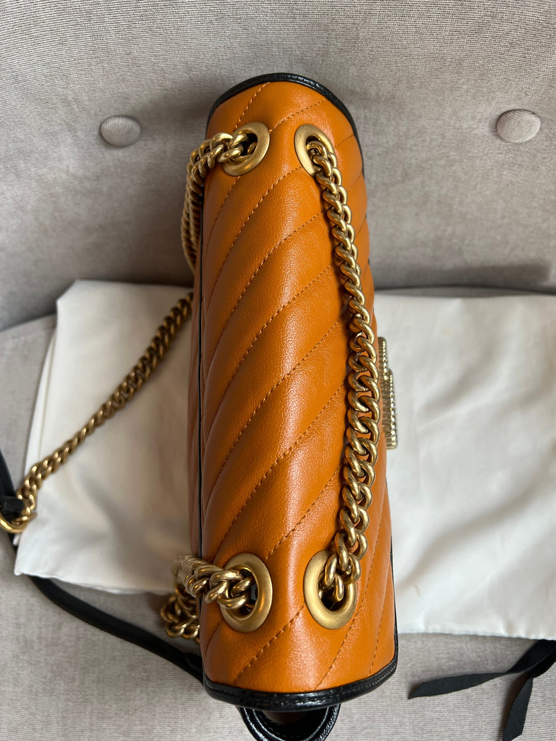Gucci GG Torchon Tan Marmont Small Shoulder Bag (RRP £1590)