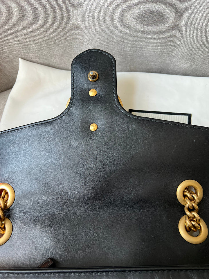 Gucci GG Black Marmont Small Shoulder Bag (RRP £1800)