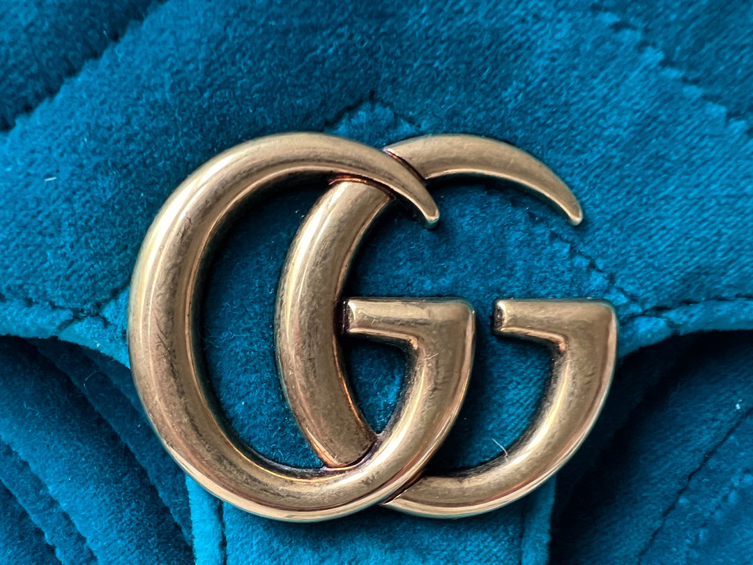 Gucci GG Mini Velvet Marmont Mini Shoulder Bag (RRP £1295)