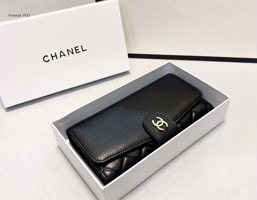 Black Top Quality Chanel woman wallet