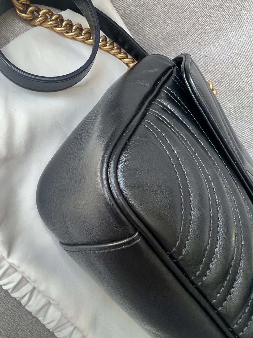 Gucci GG Black Marmont Small Shoulder Bag (RRP £1800)