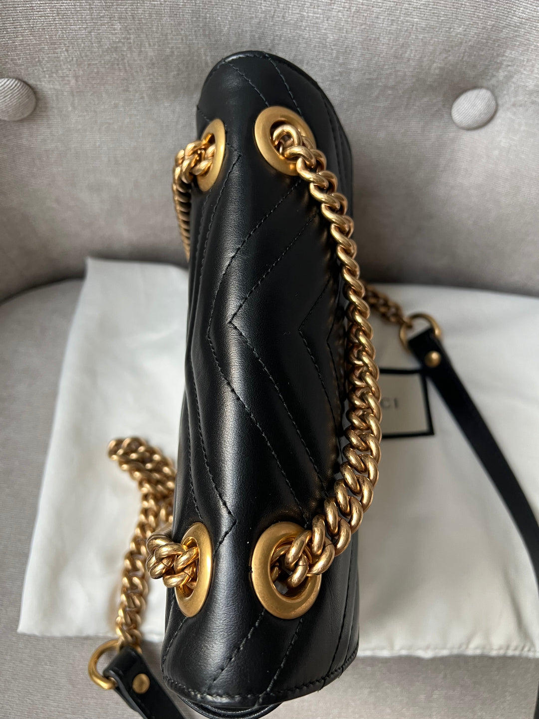 Gucci GG Black Marmont Mini Shoulder Bag (RRP £1,700)