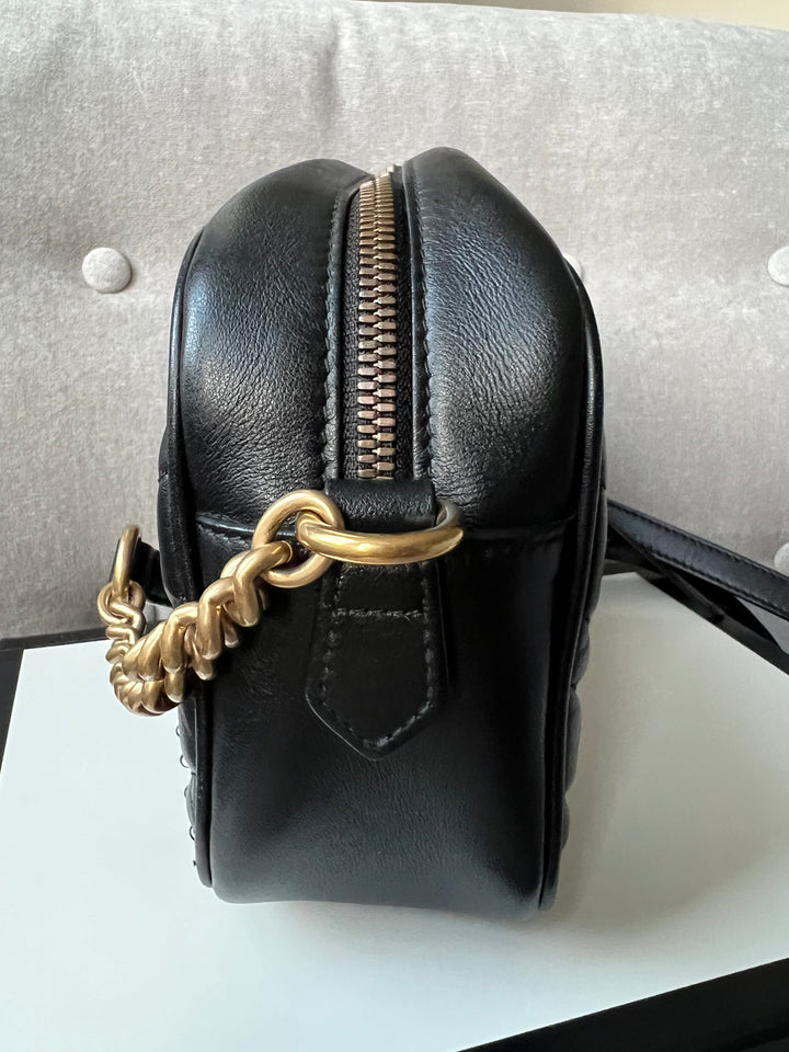 Gucci GG Black Marmont Small Shoulder Bag (RRP £1250)